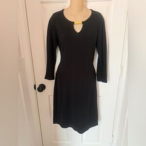 Calvin Klein black sweater dress excellent condition. Size Large